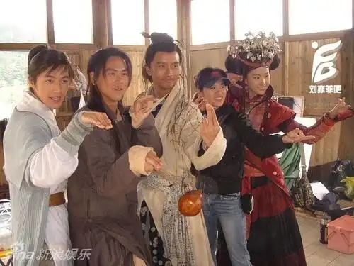 仙剑一演员合照