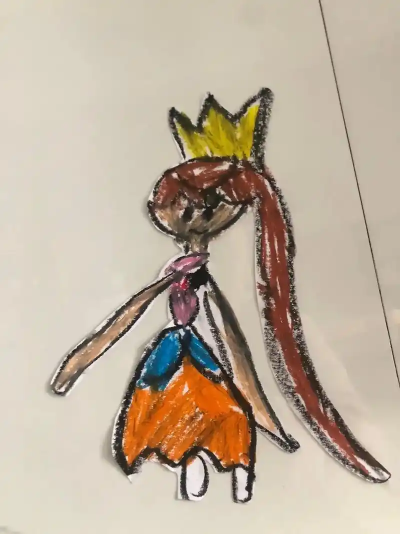 关于我闺女喜欢画女鬼这件事.……05050505#日常瞎画 - 抖音