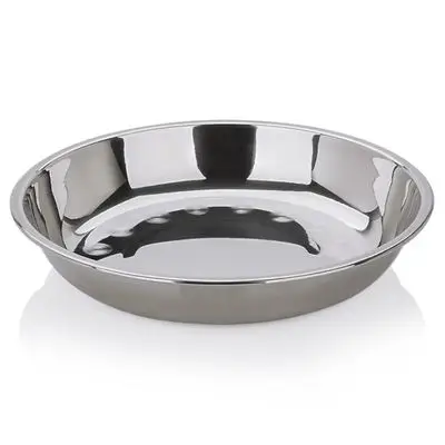 特价不锈钢盘子加深特厚骨碟烧烤圆盘平盘食堂菜盘小碟子儿童餐具