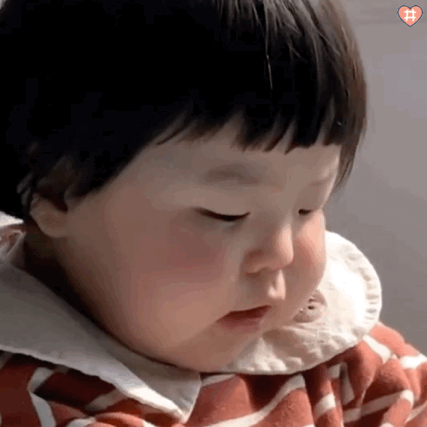 萌娃丸子妹表情包动图