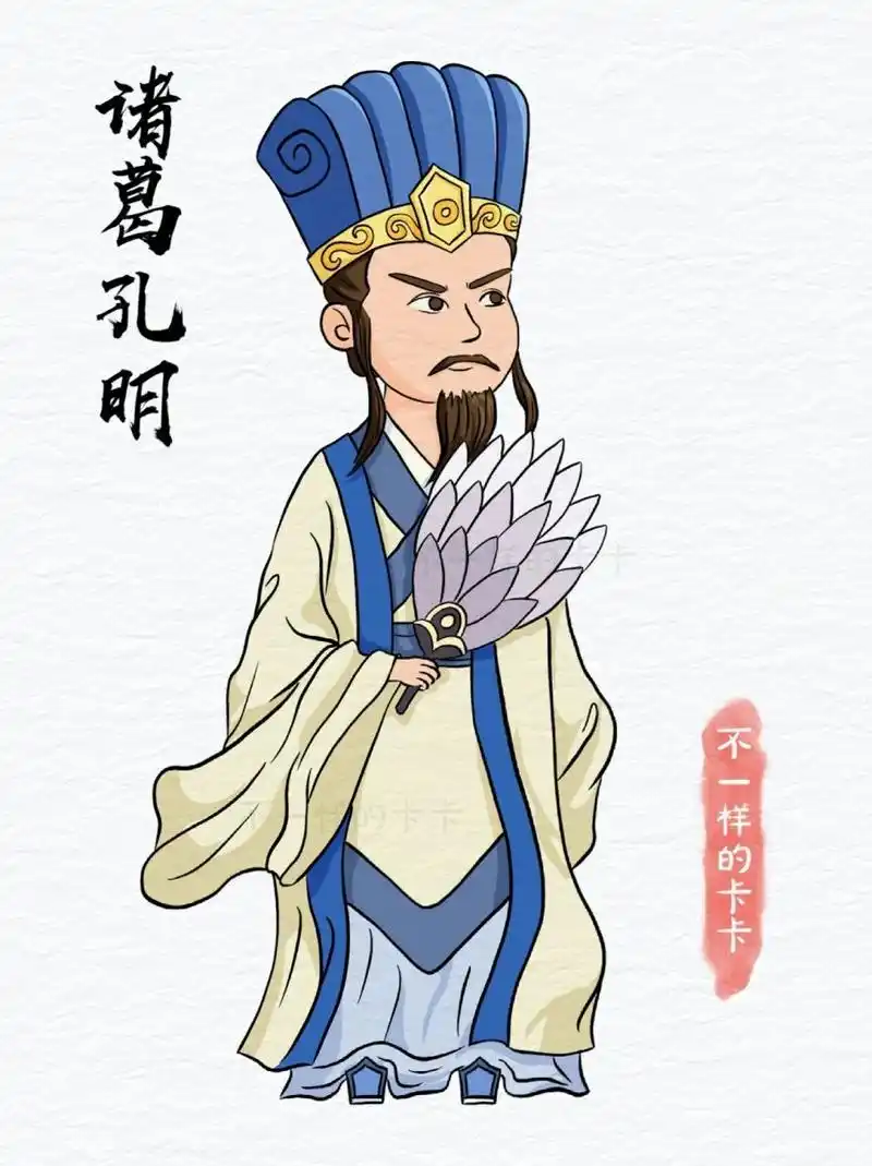 原创|q版三国诸葛亮|人物手绘