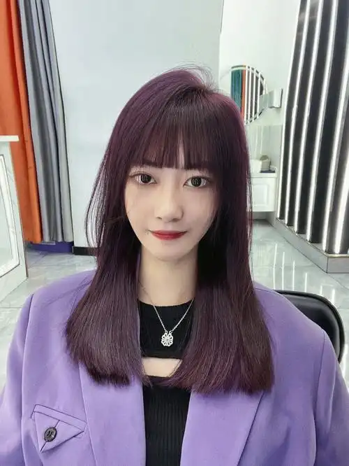 雾霾紫设计感小众显白发色