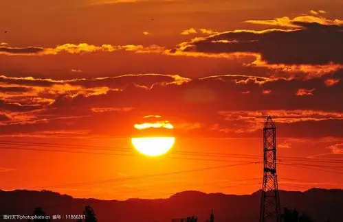 夕阳晚霞图片