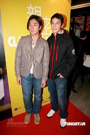 图文亲密香港首映郑伊健左吴彦祖