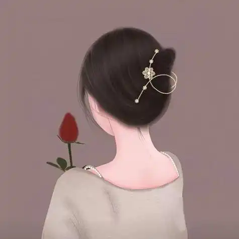 温柔背影女头像