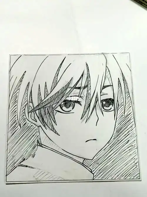 手绘练习动漫男神