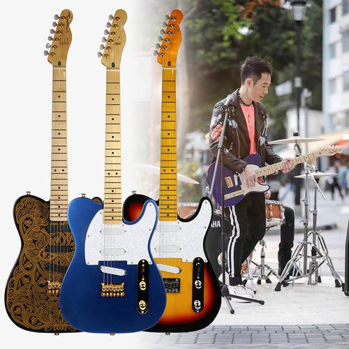 beyond新手入门初学者定制款010 8602黄贯中金属摇滚金花电吉他