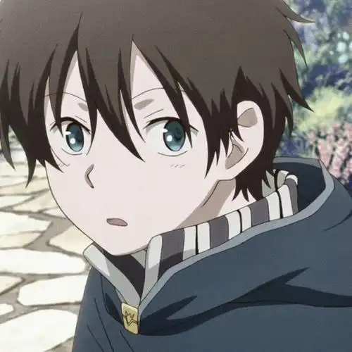 男生白色头像动漫可爱呆萌