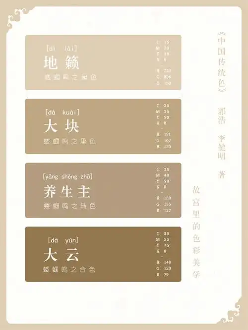 中国传统色大地色系