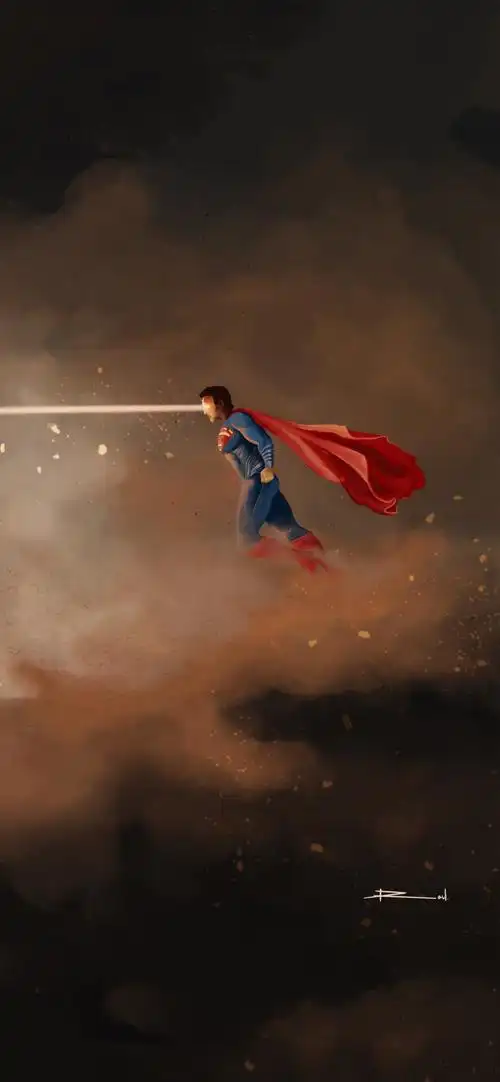 帅气dc英雄超人的激光眼霸气