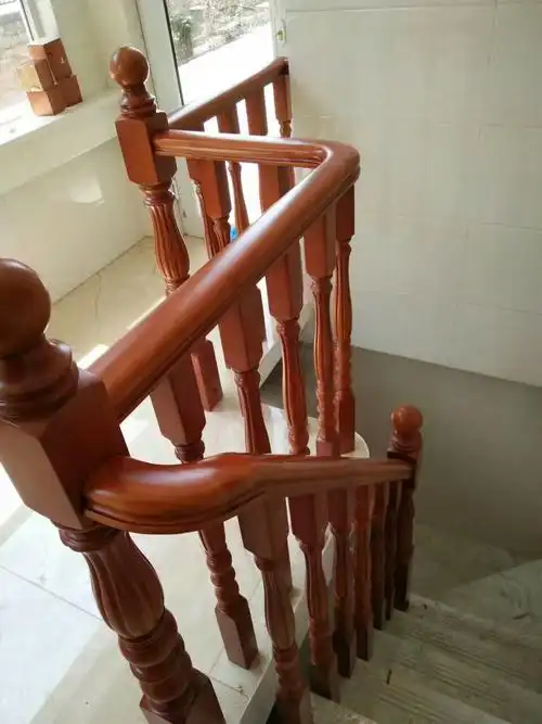 [资料]成品扶手楼梯扶手家用楼梯扶手实木扶手之实拍图片安徽逸晟楼梯