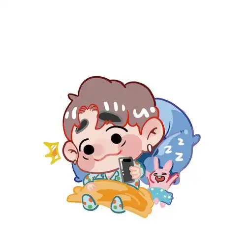 黄旭熙手绘陷入的无色茫海一瞬间