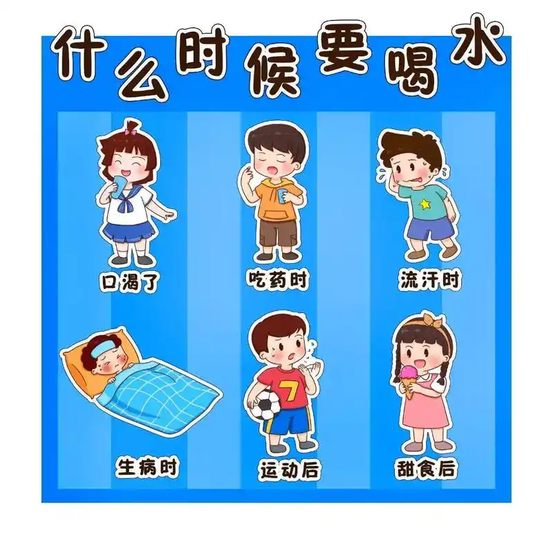 幼儿园 #饮水区环创  幼儿园环创,饮水区图片可直接打印哦 - 抖音