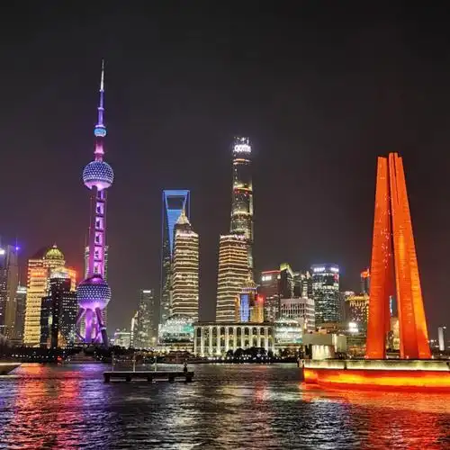 美丽的上海外滩夜景