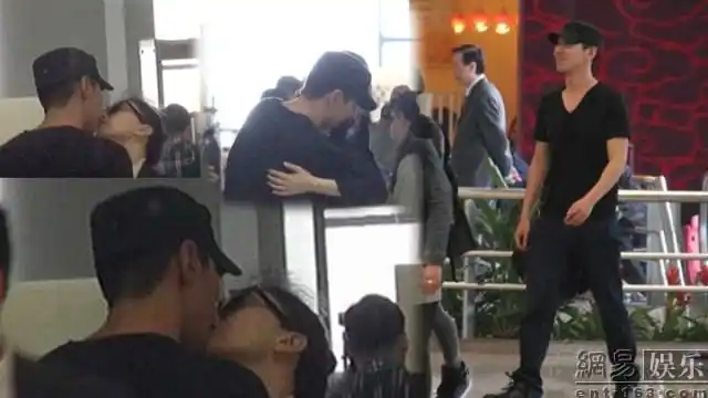 赵又廷高圆圆机场当众接吻