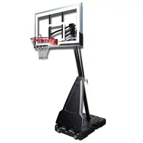 nba篮球架spalding可移动60英寸篮板手摇螺杆68562