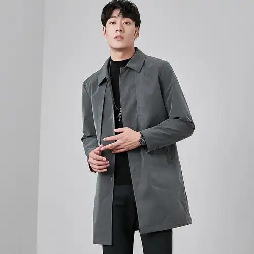 翻领风衣男中长款-特价促销-优惠券领取-价格|多少钱|什么牌子好-35优