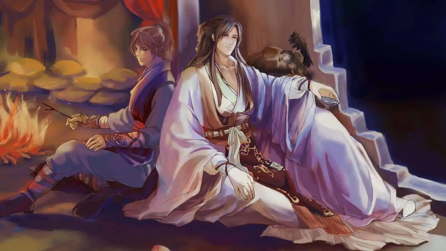 唯美,凄美,漫画,帅哥,动漫卡通,动漫人物血色曼珠沙华古风图 壁纸图片