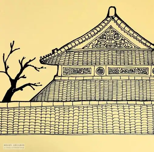 儿童画教程探寻中国传统古建筑艺术故宫的雪