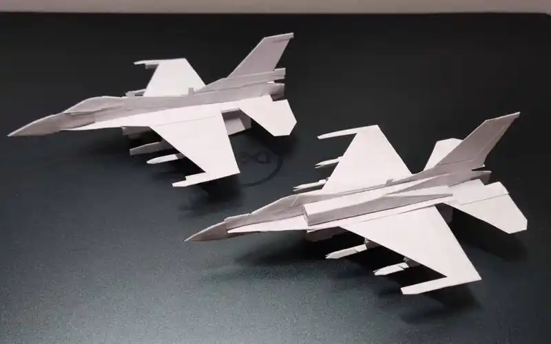 [纸飞机系列] f-16战机纸飞机成品展示(完结版)