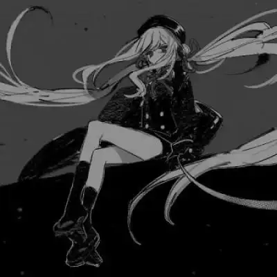 超霸气女生头像黑白二次元冷漠无情女生头像