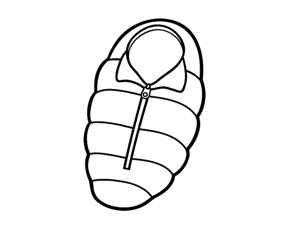 睡袋简笔画
