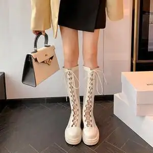 罗马长筒凉鞋厚底图片