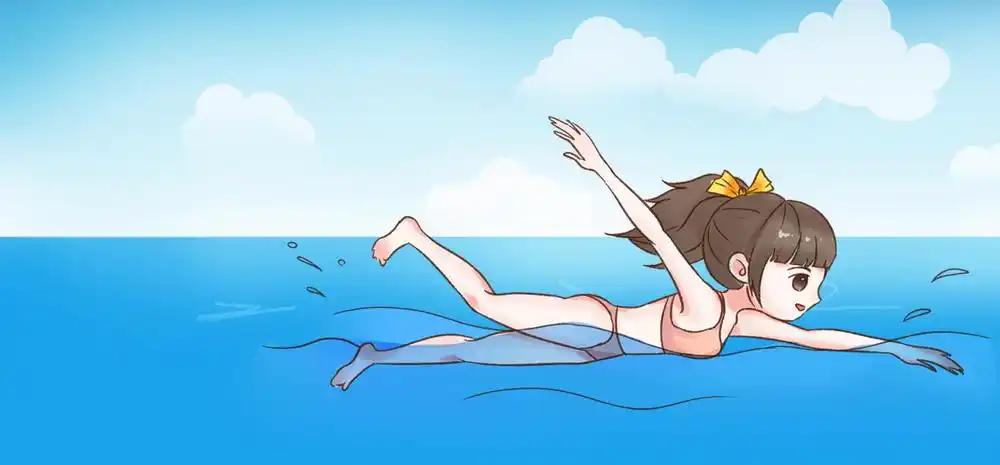 已下载3次1920x1200简约插画游泳少女已下载3次1920x1200卡通小清新