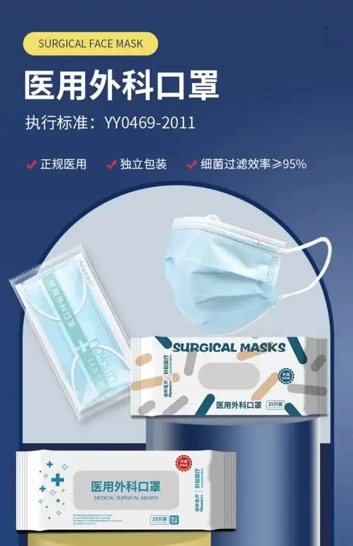 100只医用外科口罩一次性医疗正品官方旗舰店女高颜值透气独立装