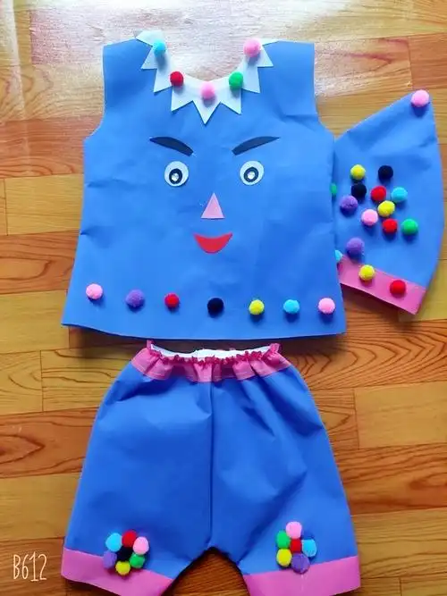 圣诞环保走秀亲子自制创意衣服手工服装儿童儿童演出服