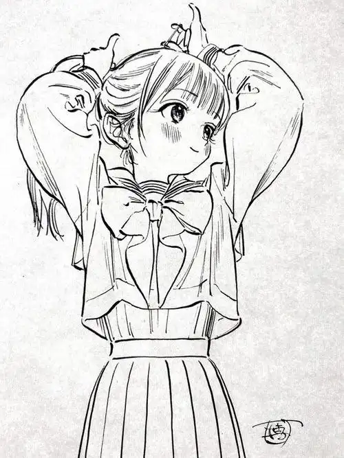 适合手绘初学者的临摹动漫图?线条清晰,最好是全身的? - 知乎