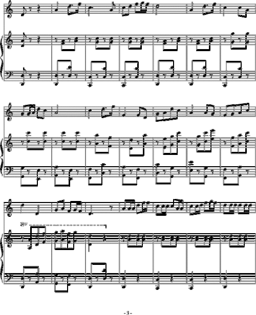 谁有这首赛马的小提琴五线谱?