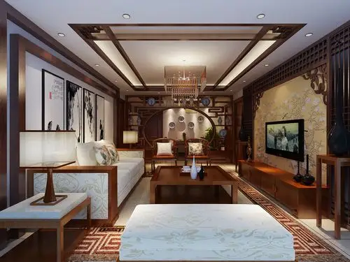 融侨上院-90平米-新中式装修_效果图|图片|装修案例-新浪家居