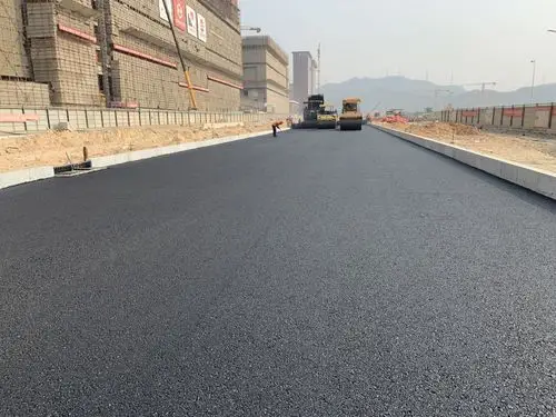【二区】地面道路下面层沥青摊铺