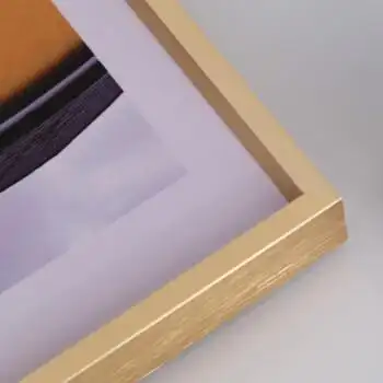 立体拉丝铝合金相框海报写真框营业执照证书框拼图框可定制钛金色6090