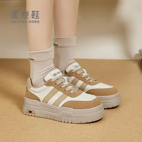 蛋卷鞋运动鞋女登山厚底2024新款秋冬增高鞋休闲透气防滑老爹鞋潮