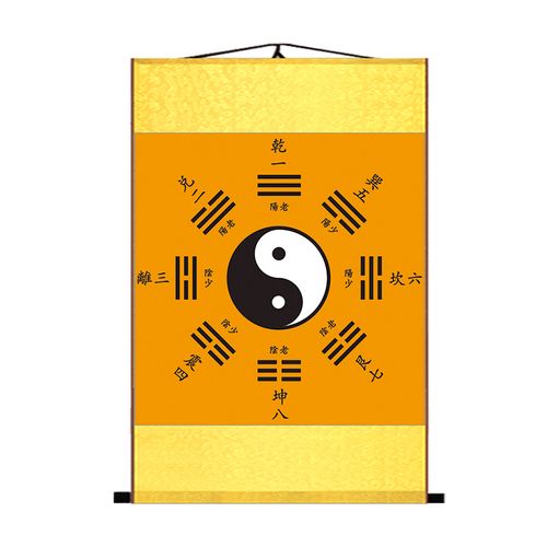 八卦图挂画太极易经周易先天后天玄关书房卷轴国画