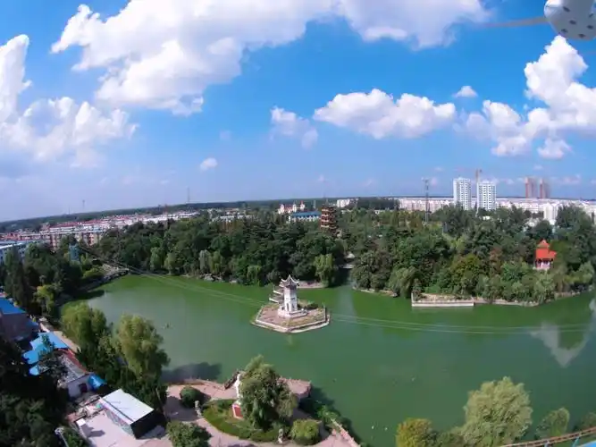 生态美丽的虞姬公园