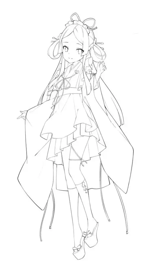 动漫人物衣服的画法学习训练 - 轻微课