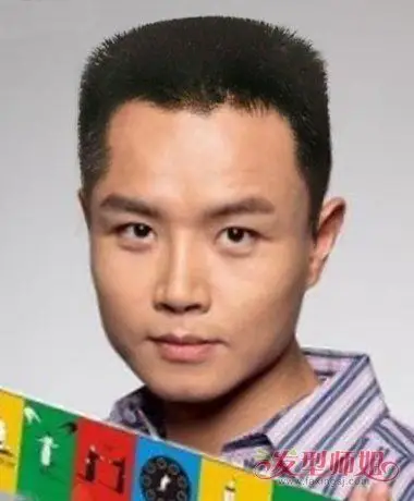 方脸男生平头短发发型