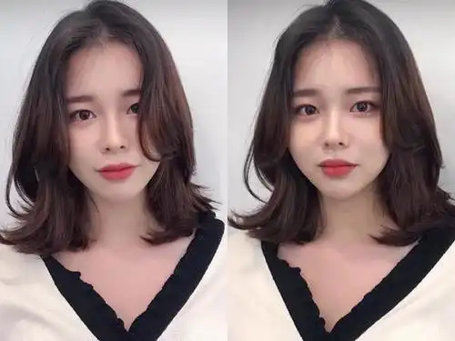 最近很流行的锁骨气垫烫发型,很减龄显气质!