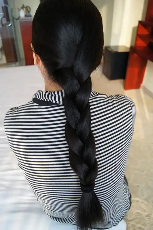 深圳小许三年后再剪粗长发发蜡8157