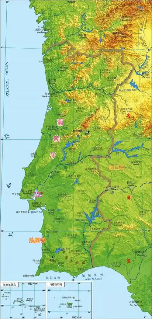 附最新世界各国地形图_地球