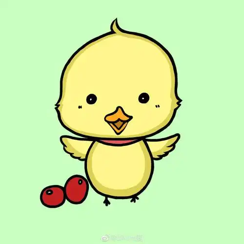 可爱的小鸡简笔画