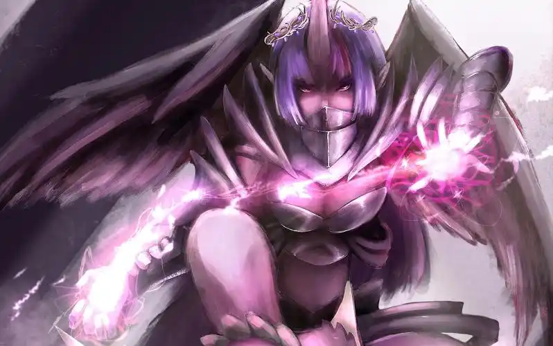 【画得不好plus】小马宝莉 紫悦&穗龙 魔幻风拟人-ipad procreate绘画