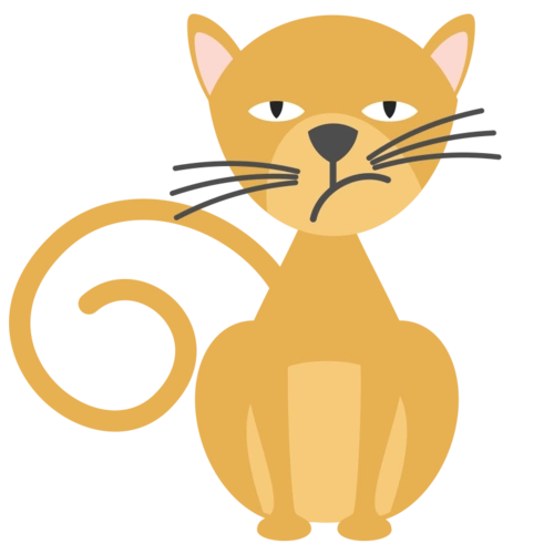 卡通猫咪 手绘 可爱 动物 小猫