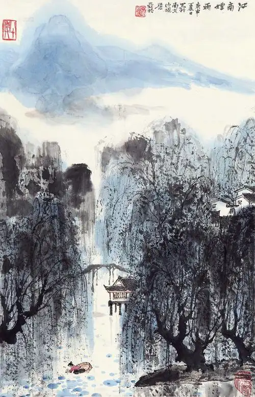   作品名称 漓江烟雨 作品分类 国画 售价 议价 尺寸 44x68cm