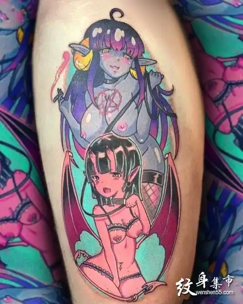 彩色动漫纹身,彩色动漫纹身手稿,彩色动漫纹身手稿图案
