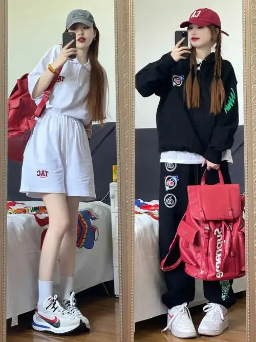 ootd春夏运动套装活力十足懒人穿搭
