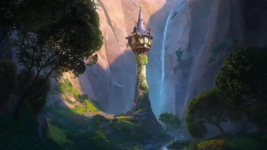 城堡-迪士尼电影-魔发奇缘tangled 2010动画壁纸